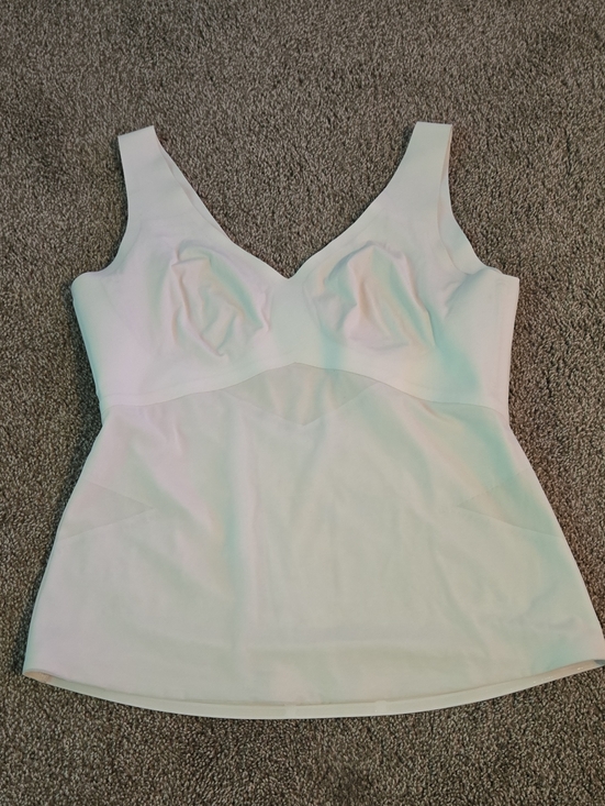 Honeylove Other - Honeylove White V-Neck Tank with Built-In Bust Support Size XL